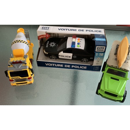 Trois gros véhicules à friction et bruit ETAT neuf