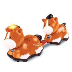 Duo animaux bébé avec papa cheval - Tut Tut Animo