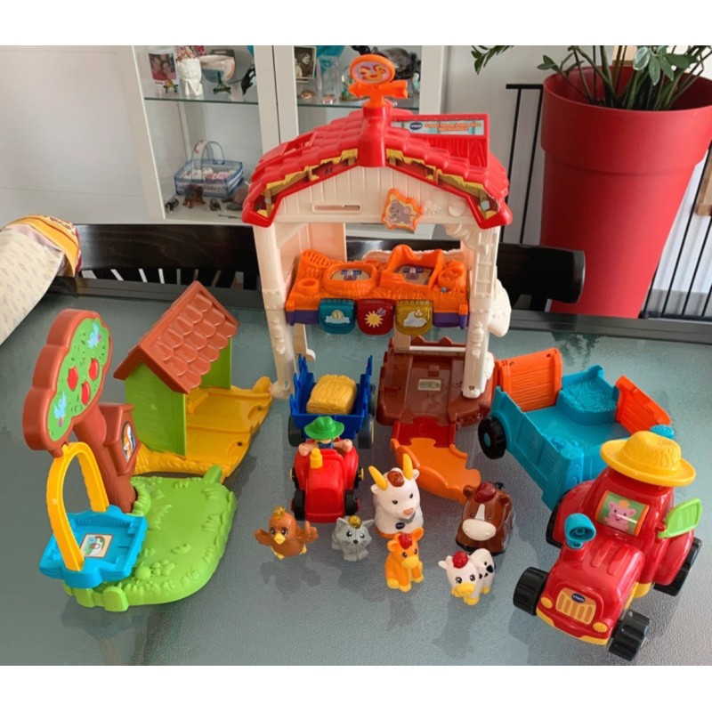 Super ferme interactive des animaux - Super tracteur à remorque - Tut Tut Animo