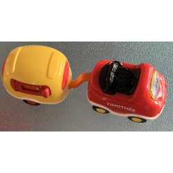 VÉHICULE TUT TUT BOLIDES : TIMOTHÉE LE CABRIOLET AVEC CARAVANE BLANCHE - Vtech
