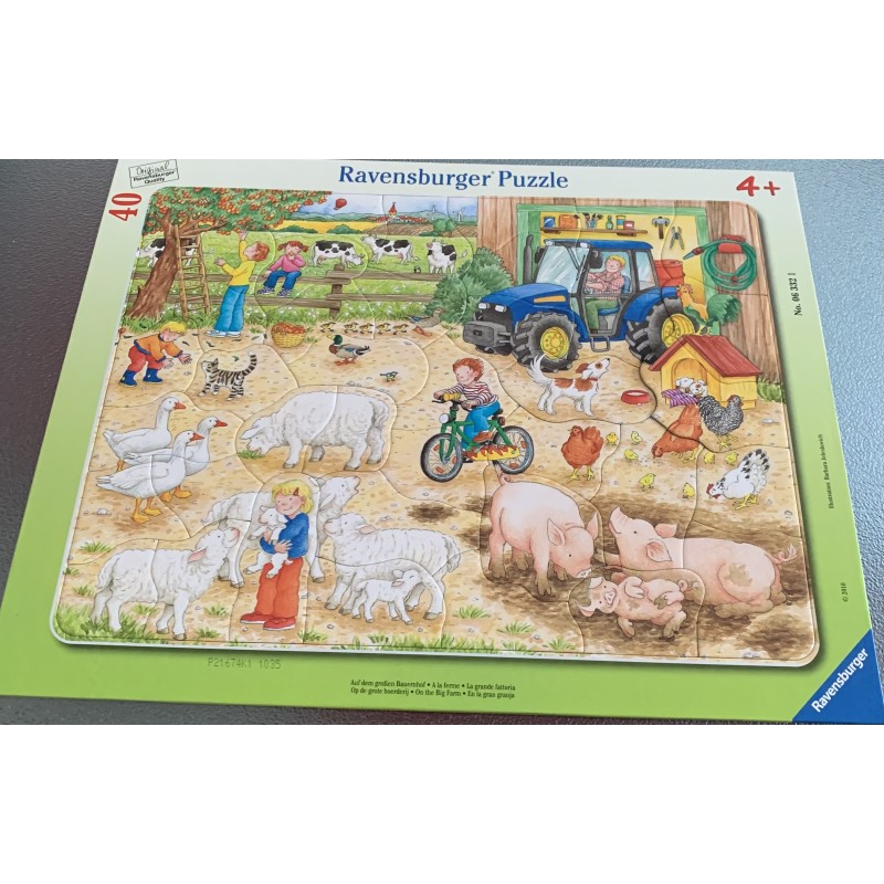 3 puzzles ravensburger 40 pièces