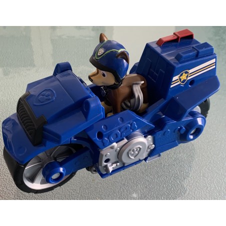 VEHICULE + FIGURINE CHASE MOTO PUPS PAW PATROL