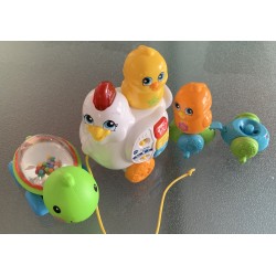 Jouet à tirer - La famille Picoti