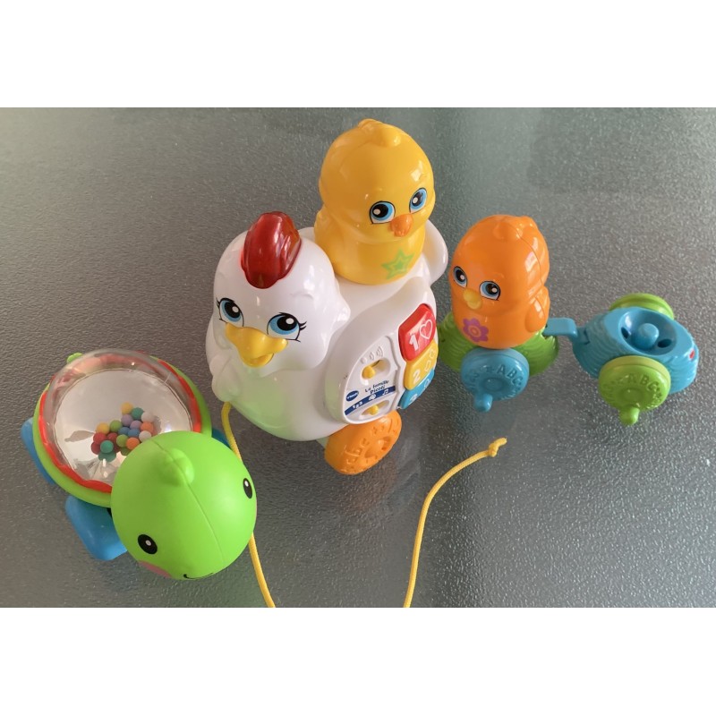 Jouet à tirer - La famille Picoti