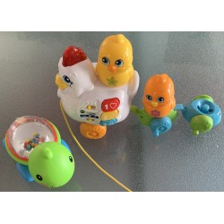 Jouet à tirer - La famille Picoti