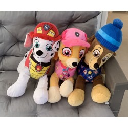 3 peluches patpatrouille Stella chase  marcus