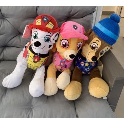 3 peluches patpatrouille Stella chase  marcus
